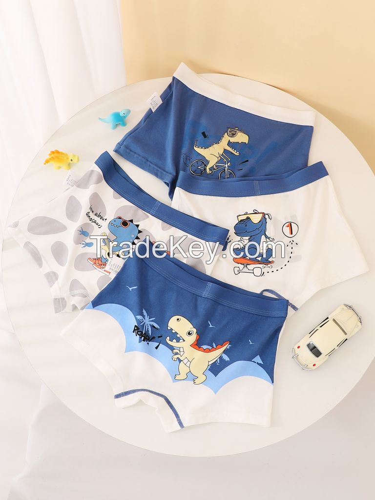 4 pcs Cartoon Cool panty Kids boy's Briefs Panties Underpants Children's cotton Underwear Kids boy boxers