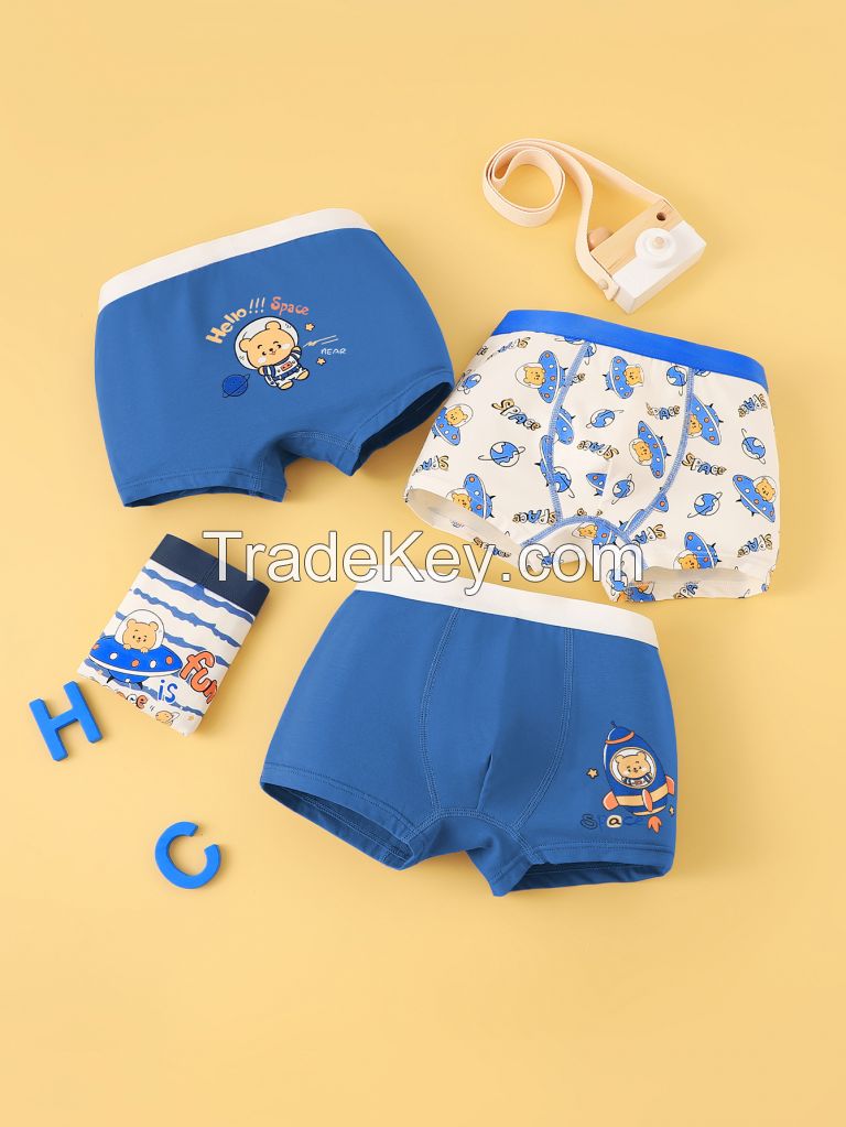 Children's cotton underwear factory OEM/ODM custom logo spot wholesale
