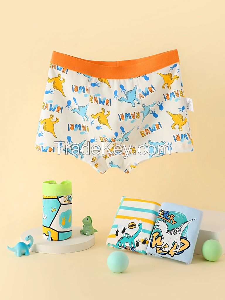 Wholesale/ODM/OEM Children Panties Boys cotton Underwear 4 pcs/bag