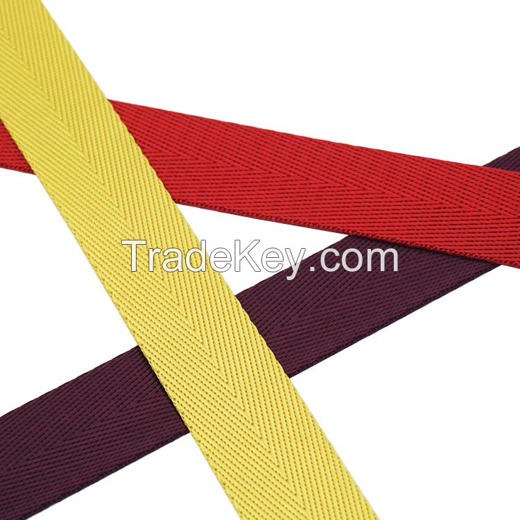 Color imitation nylon dense-grain American herringbone luggage accessories seat belt belt