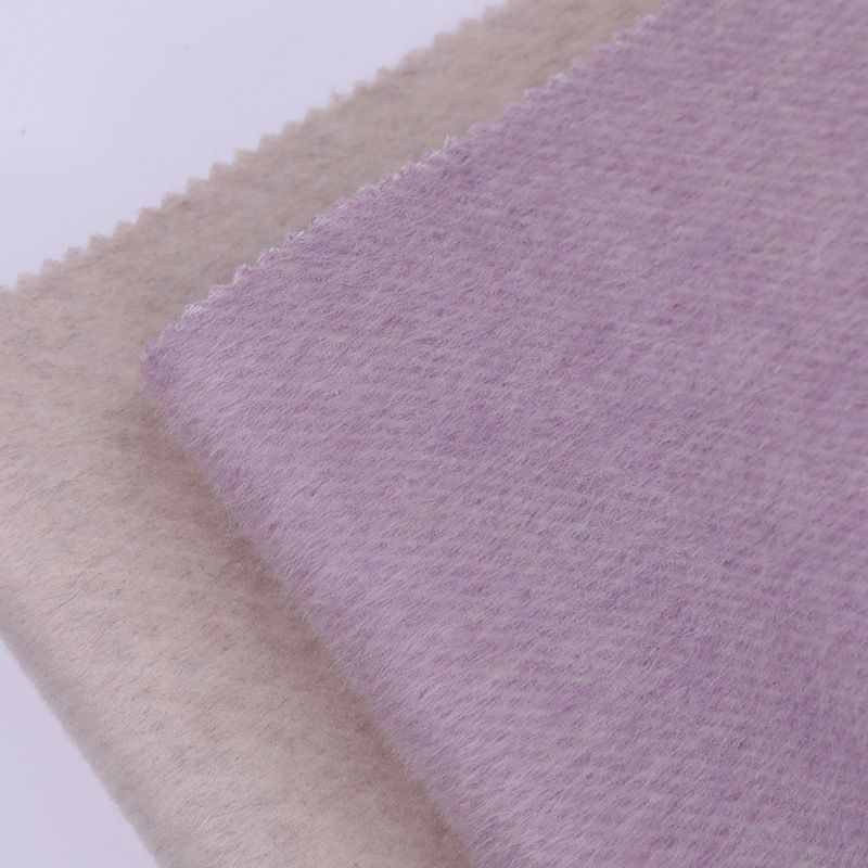 85% Wool Double-sided Mulberry Silk Trench Coat Suit Fabric Wool Autumn And Winter Plain Fabric