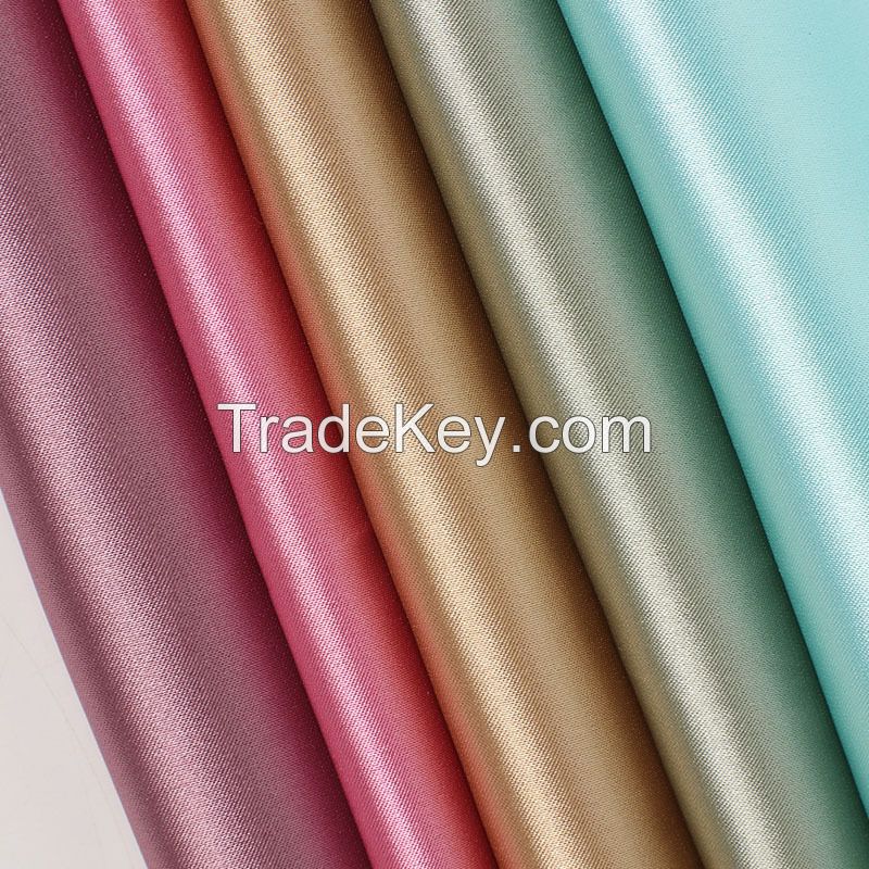 Imitation silk fabric elastic color polyester satin fabric