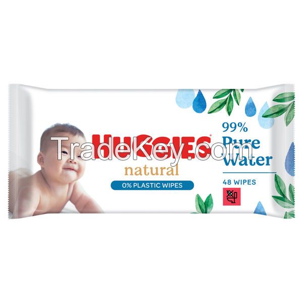 Huggies Baby Wipes Natural Biodegradable Wipes 48s 12/25