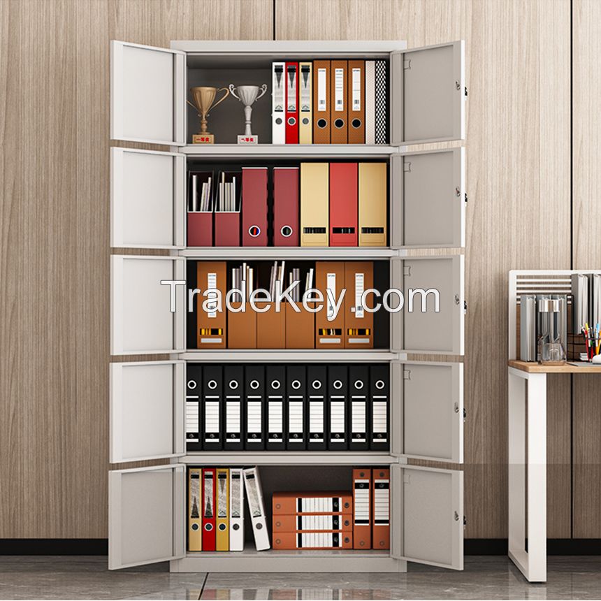 Five-Section Combination Steel Filing Cabinet Office Storage Furniture for File Management