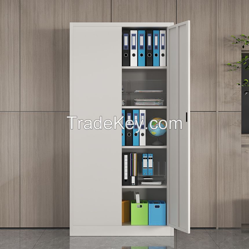 Hot sale 2 doors Office Metal Storage File Cabinet with 4 shelves filing cabinet
