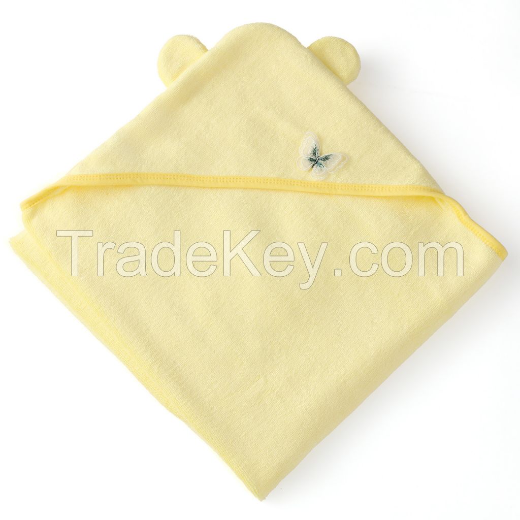 Baby bamboo hooded towel