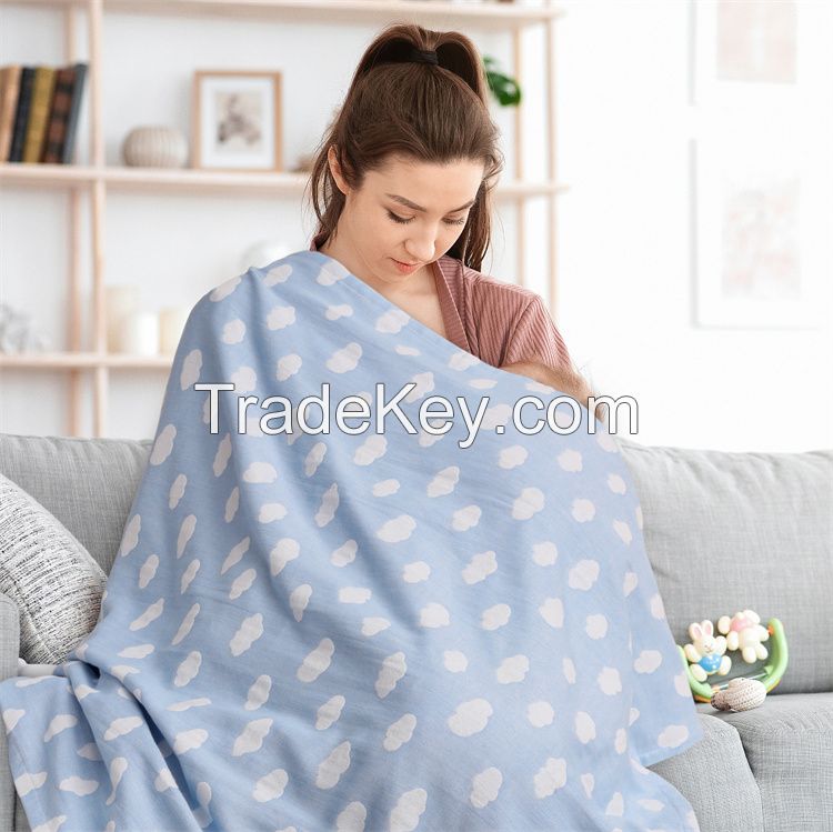 jacquard muslin blanket