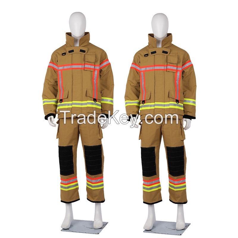 anti fire fireman clothing suit fire fighting equipmentAnti Aramid material Fire Fighting suit