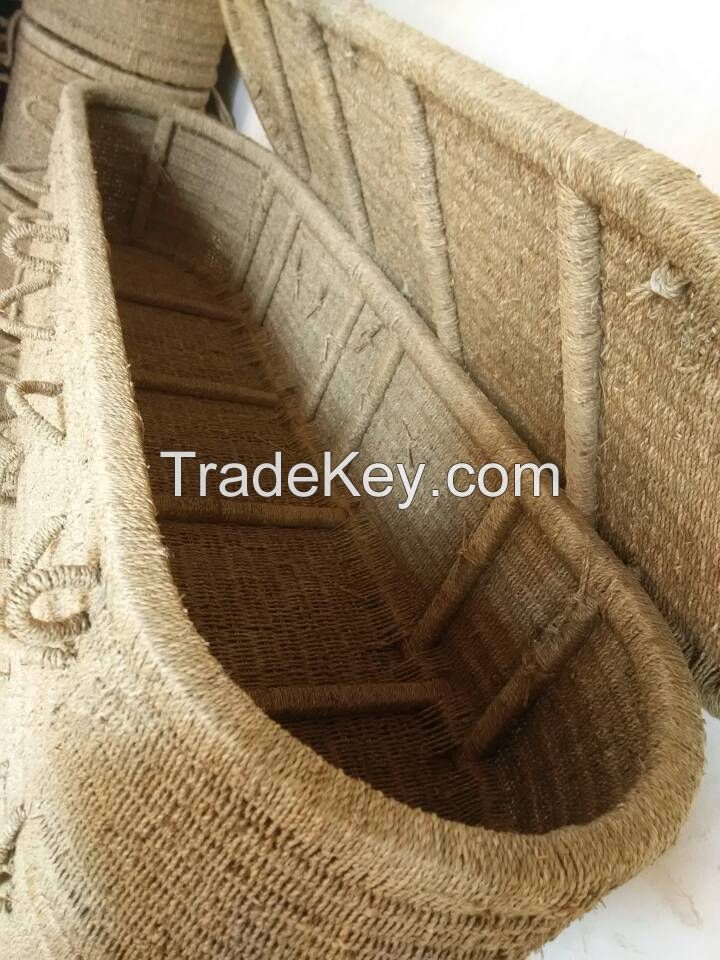 Seagrass Coffin, Oval Seagrass Coffin, Rectangle Seagrass Coffin, Oval Water Hyacinth Coffin, Oval Bamboo Coffin