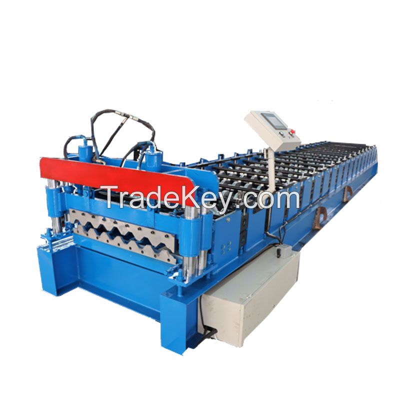 Botou Automatic Metal Trapezoidal PBR Zinc IBR Sheet Roofing Panel Roll Forming Machine Steel Roof Tile Making Machinery