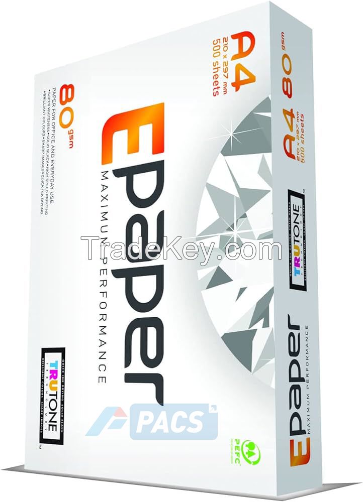 E Paper brand A4 80 gsm office printing paper