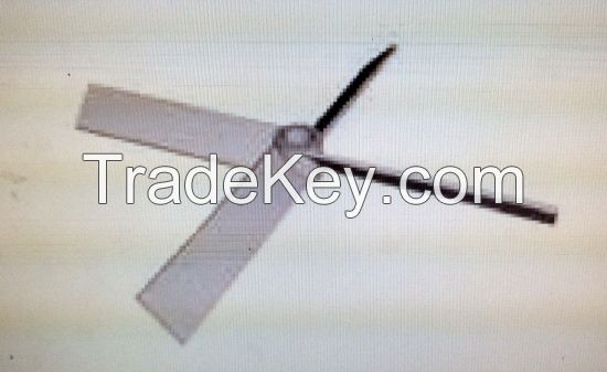 Four Sway Leaves Opening Turbine Blender Four Pitched Blades Integral Open Turbine Impeller