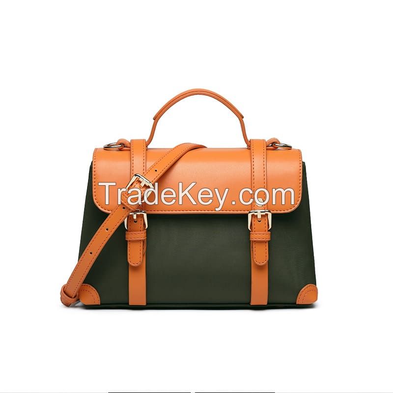 Vegetable Leather Crossbody Shoulder Bag  Retro Leather Handbag Niche And Stylish Crossbody Bag