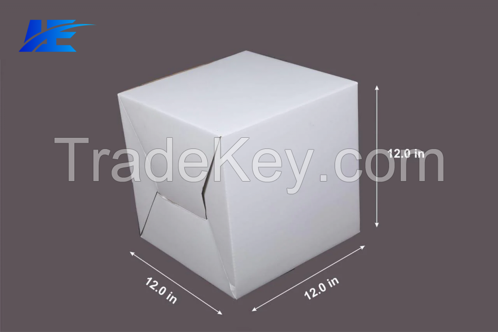Luxus Export: Square Plain Tall Cake Box (12*12*12)