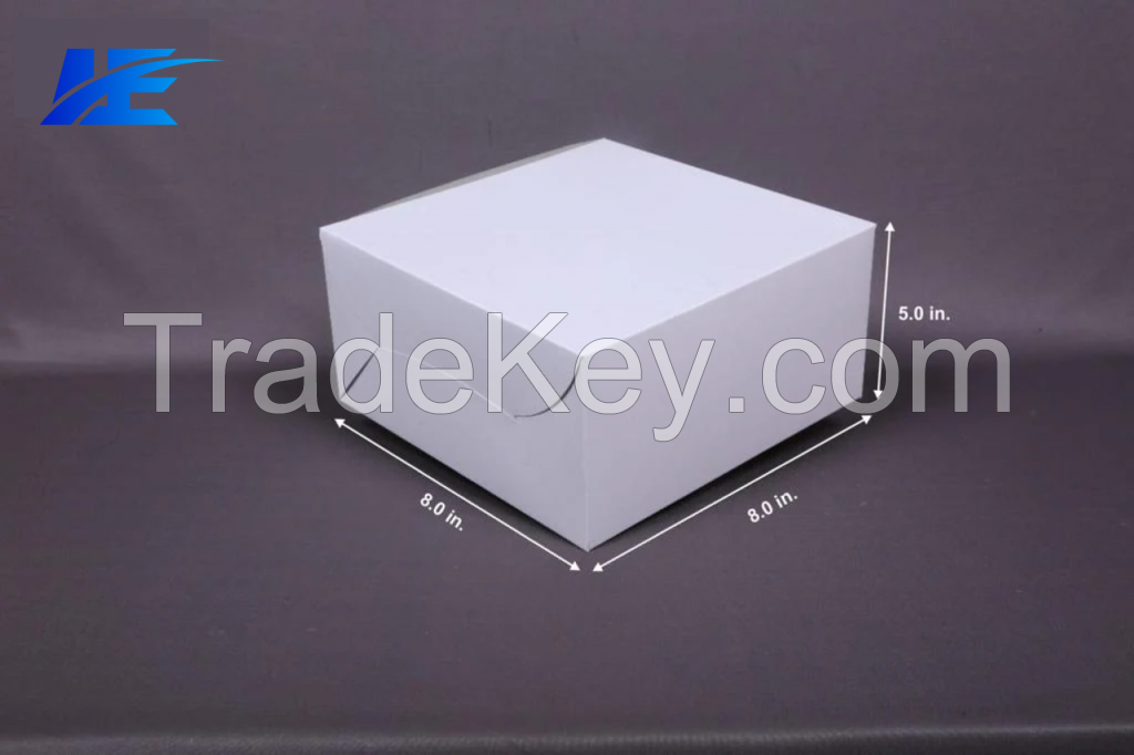 Luxus Export: Plain/Printed Cake Box (8*8*5) - 500 GM