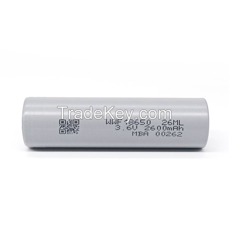 Low temperature 18650 26ML 2600mah 18650 rechargeable battery for power tools