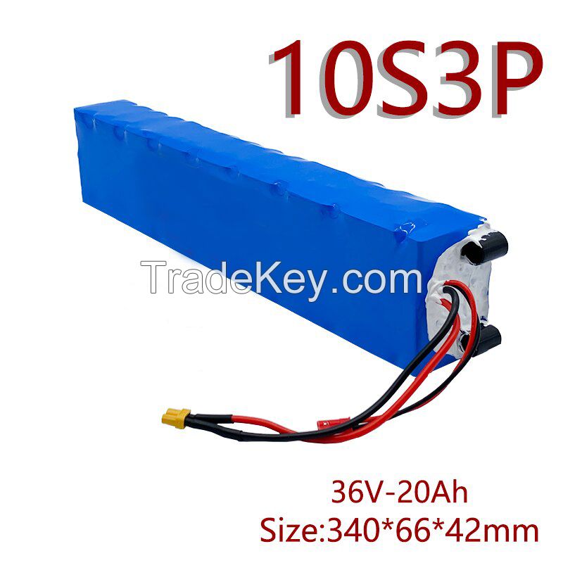 36V Lithium Ion Battery pack 40ah10s3p with built-in BMS