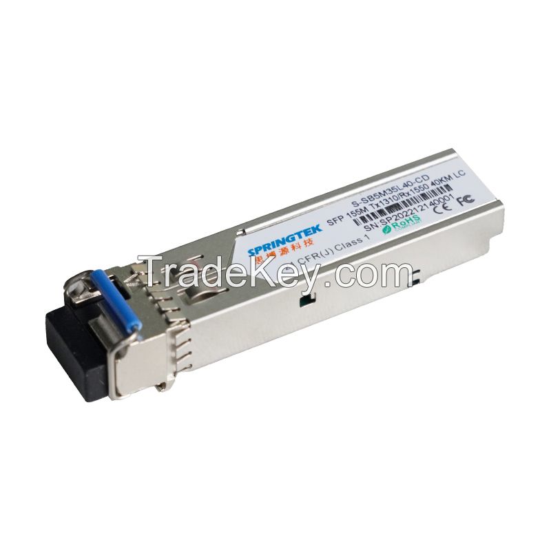 155M T1310/R1550nm 40km BIDI SFP Optical Transceiver Module