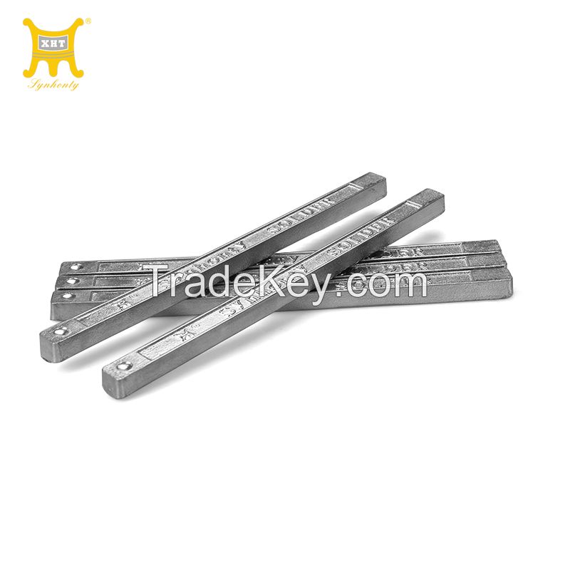 XHT Factory wholesale less residue high purity Low Price Sn63/Pb37 6337 solder tin bar tin 63 lead 37 bar solder rods