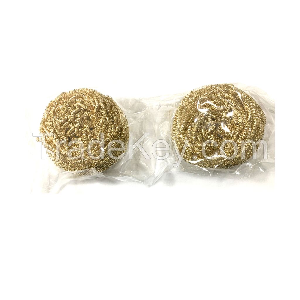 XHT brass dry sponge 15g 20g 30g 40g brass cleaning ball for soldering for kitchen cleaning brass wire brush