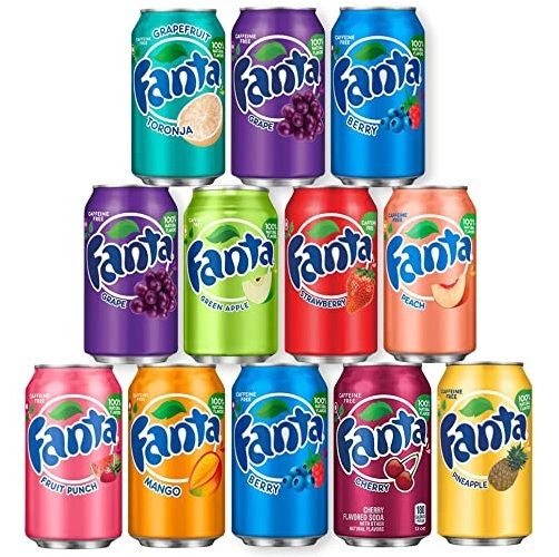 Fanta All flavors / Soft Drinks and Carbonated Drinks. Available in cans and bottle