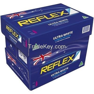 Reflex- Ultra White A4 Copy Paper Factory Direct Sale 8 1 2 X 11 White OEM Wood Box Gsm Packing Pulp Color Printer Weight