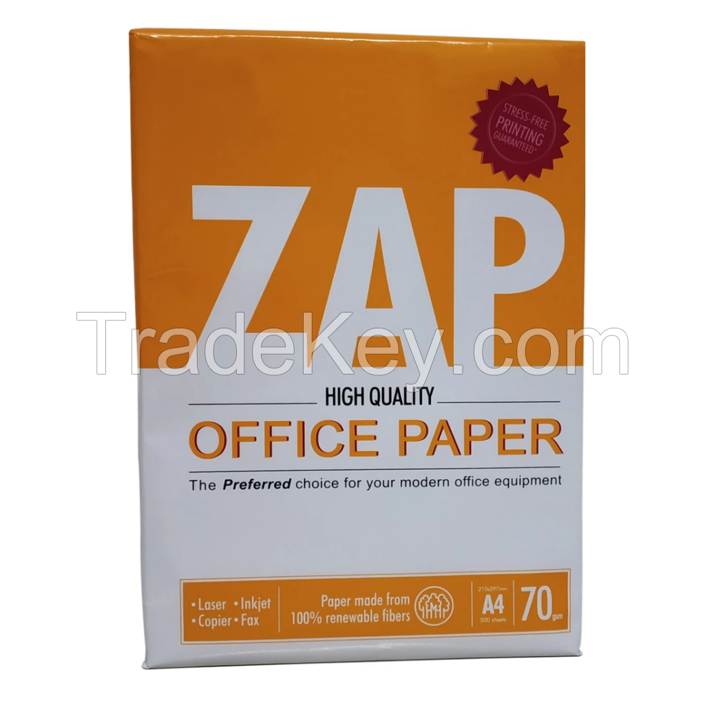 Bulk Sale ZAP- 70gm A4 Size Paper Ream - 500 Sheets