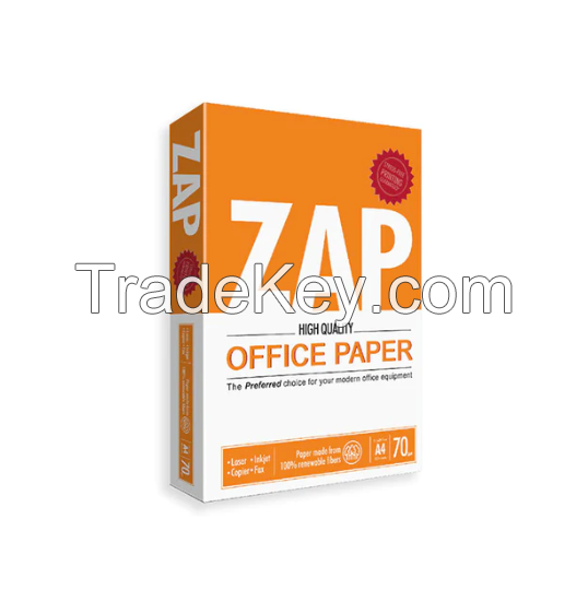 Wholesale Good COPY SMART PAPER A4 80GSM PULP OFFICE DOUBLE A WHITE ZAP- PAPER 80