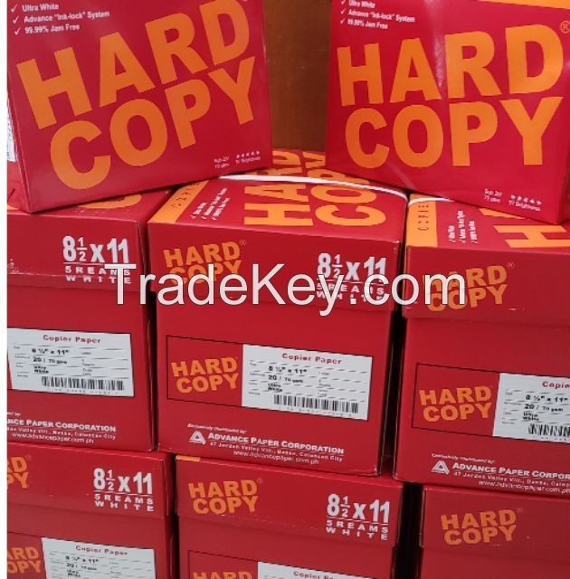 Excellent White Hard- Copy Bond Paper Short / A4 / Long 80 gsm ,75gsm and 70gsm Copy Paper cheap price