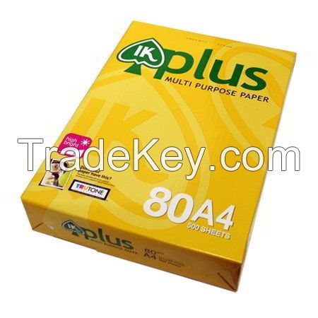 100% wood pulp IK- PLUS copy paper 80gsm