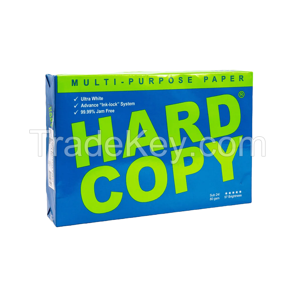 Excellent White Hard- Copy Bond Paper Short / A4 / Long 80 gsm ,75gsm and 70gsm Copy Paper cheap price