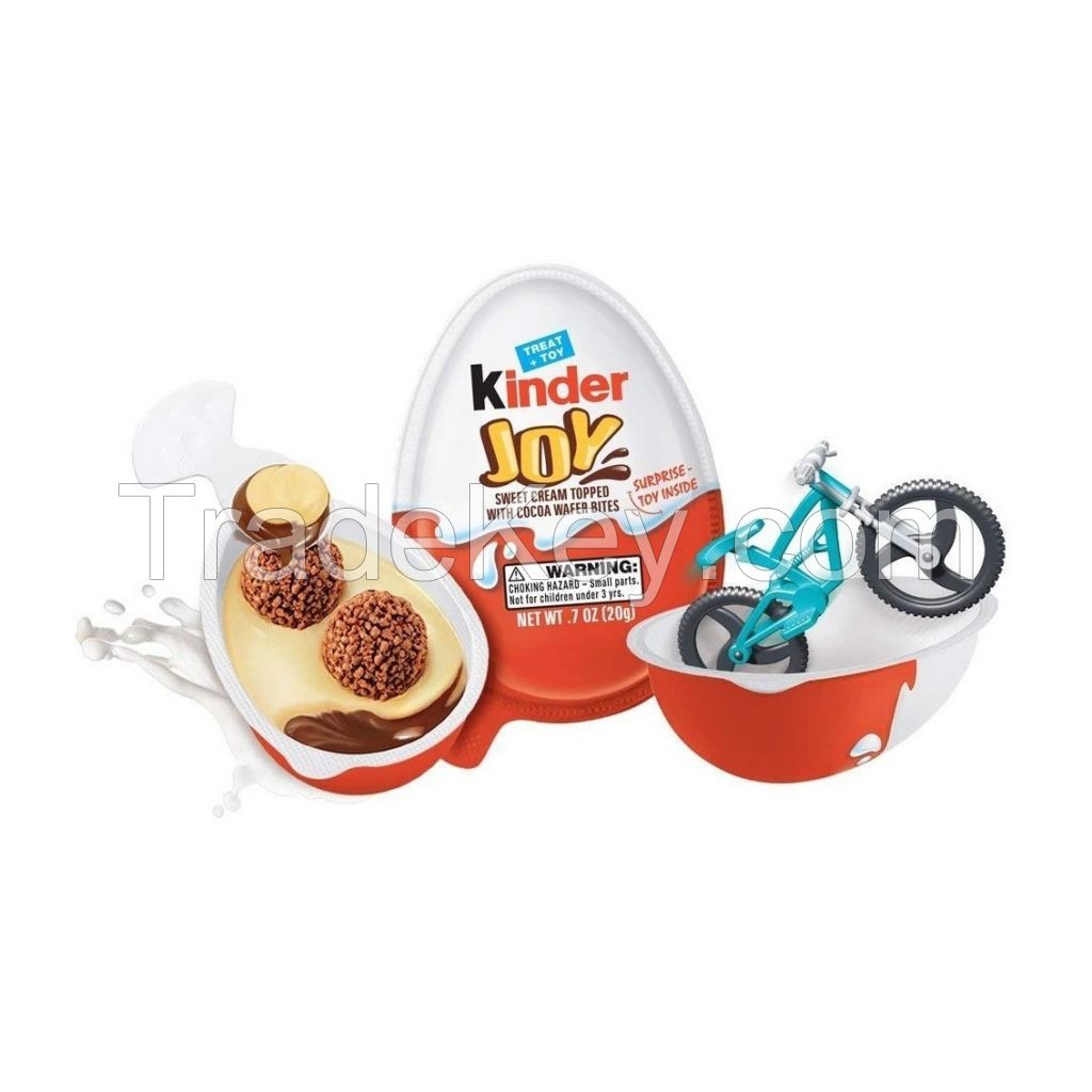 Chocolate Surprise Egg Candy for Kids with Joy Figure Toys Inside