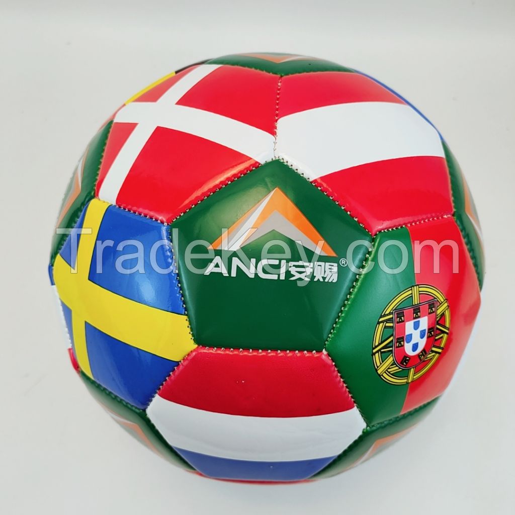 Factory direct sale machine stitched Football size 5 pvc leather soccer ball promotional football balls