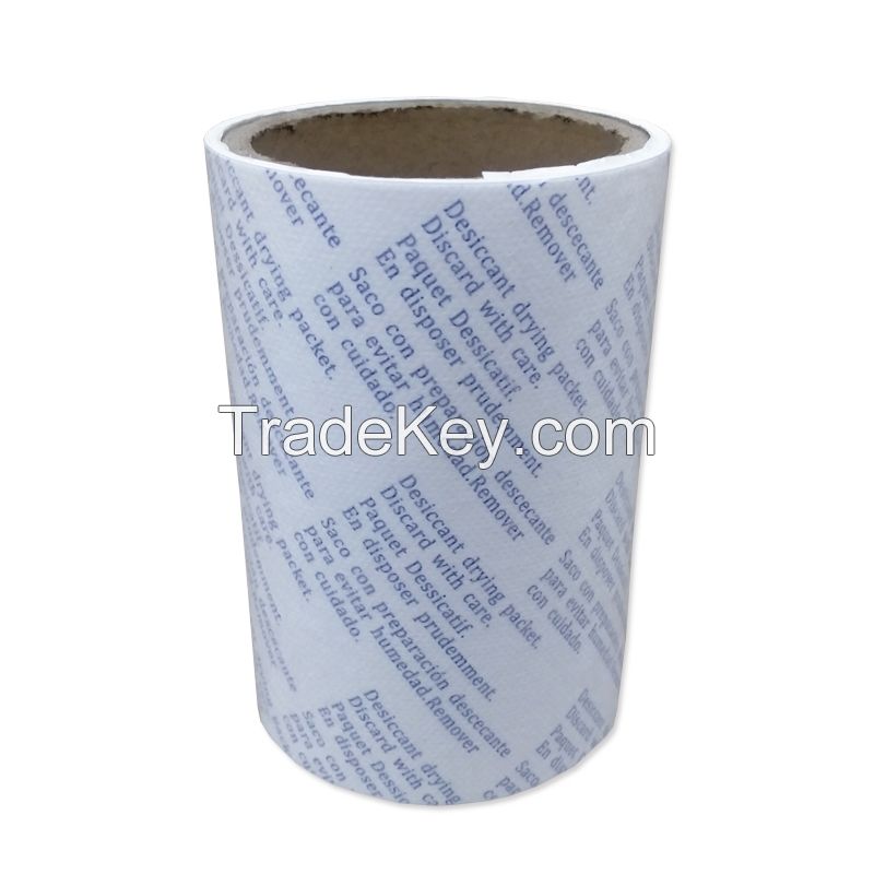 Breathable No Dust Leaking CaCl2 Desiccant Outer Packing Dot Film Compound Non-woven Fabric
