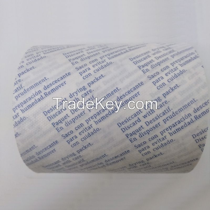 Breathable No Dust Leaking CaCl2 Desiccant Outer Packing Dot Film Compound Non-woven Fabric