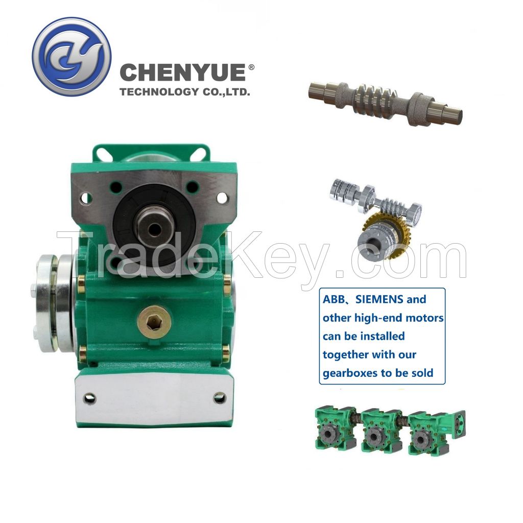 CHENYUE Adjustable Backlash 0.5-2Arc Minute Worm Gearbox CYCM63 Input shaft14/19/20/22/24 Output30 Speed Ratio from 5:1 to 80:1Free Maintenance