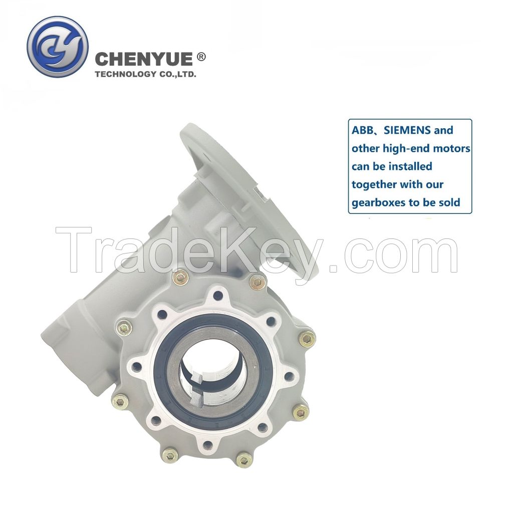 CHENYUE Worm Gearbox CYWF60 speed ratio from 5:1 to 100:1 free maintenance, fully sealed, No need to refuel for life