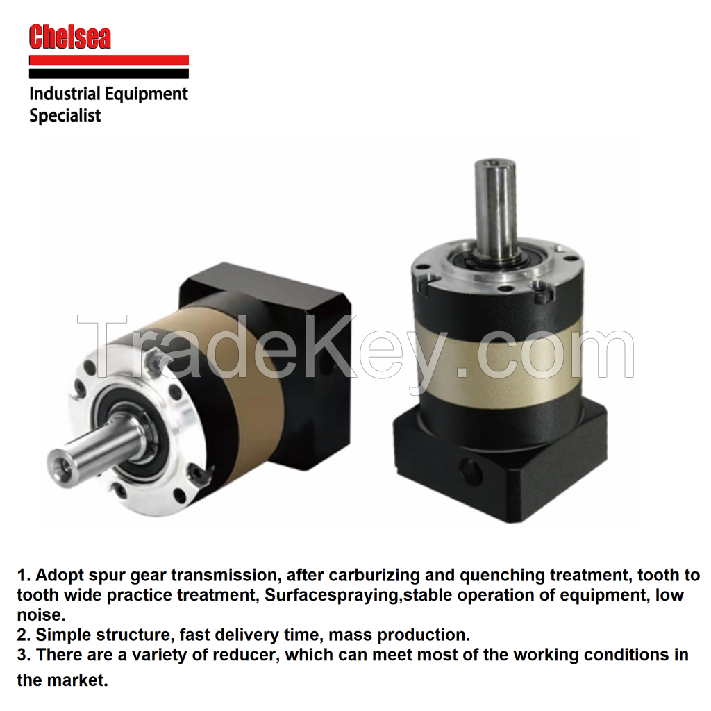 PLE80 High Precision Planetary Gearbox 20mm Input and 19mmOutput Shaft Ratio 4:1 to 100:1 Compact Low Backlash Gear Reducer for CNC Robotics and Automation