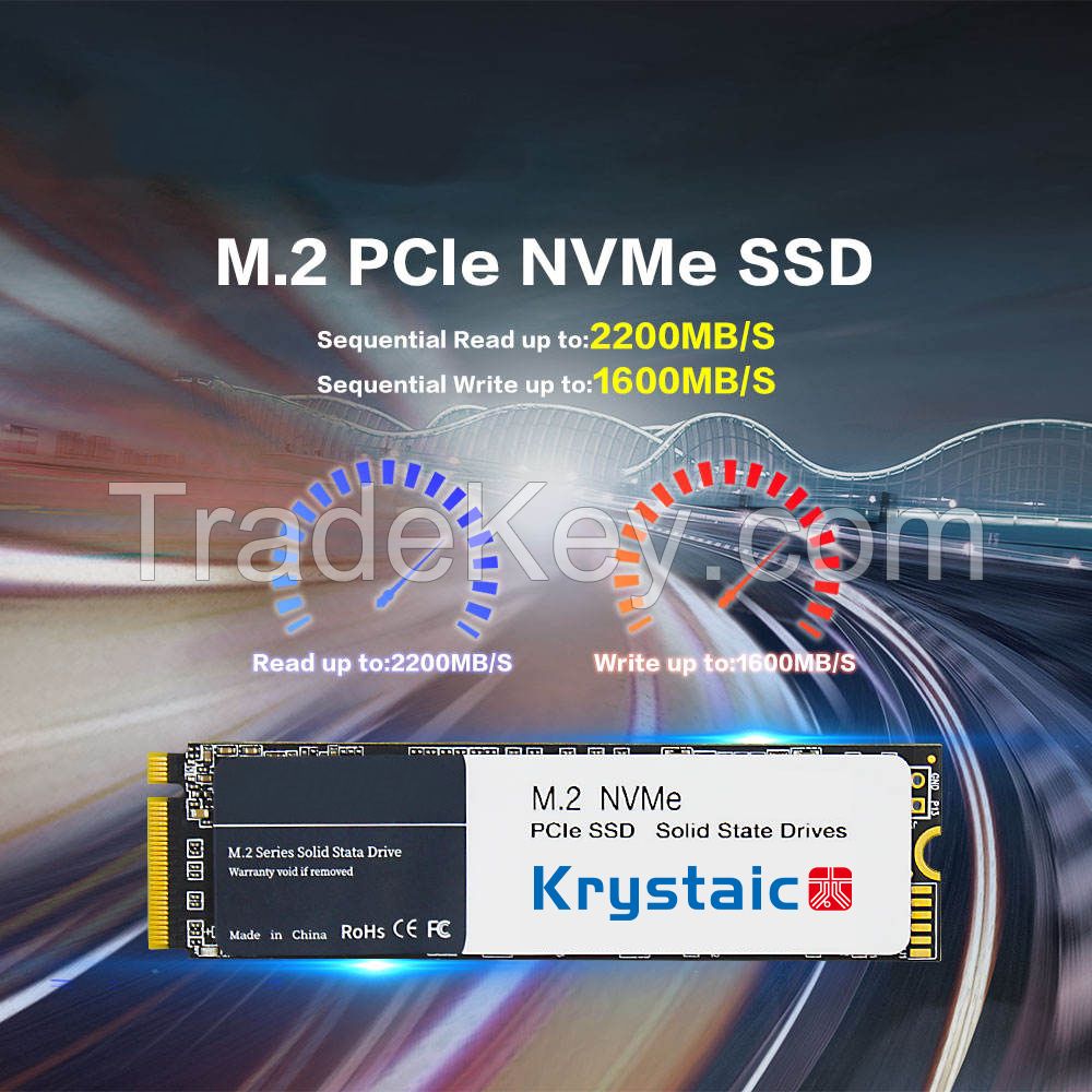 Krystaic M. 2 Pcie SSD Drive Nvme 2280 128GB 256GB 512GB 1tb 2tb 4tb SSD for Laptop Desktop Computer PC Storage