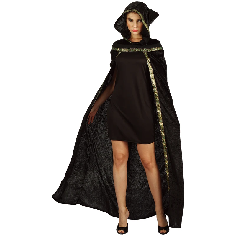 Adult witches costumes with cape for halloween