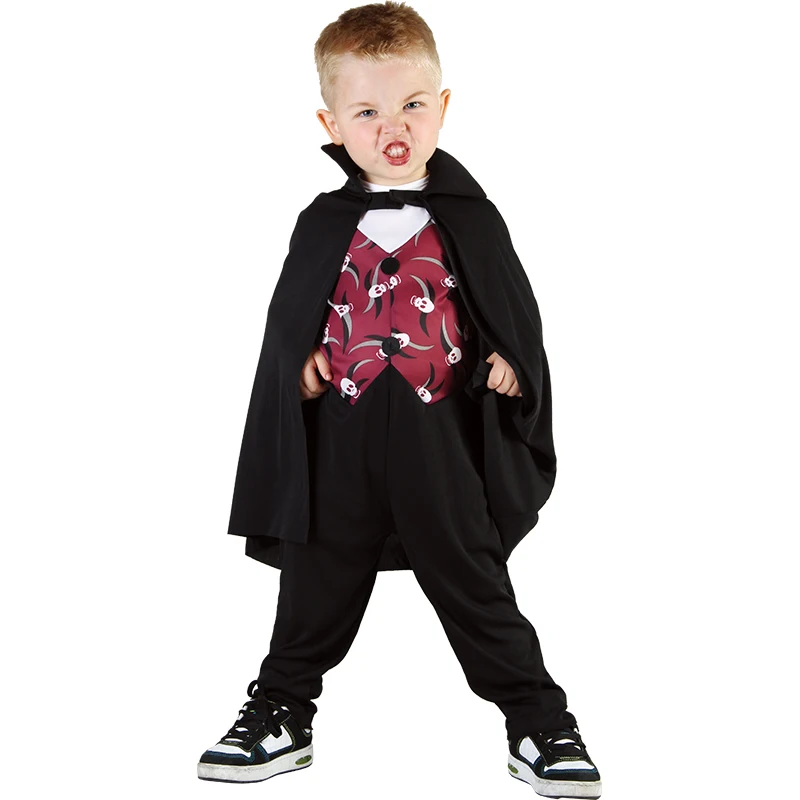 Halloween gothic vampire costume for toddler boy