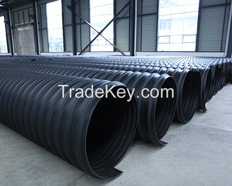 HDPE Steel Band Reinforced HDPE Spiral Corrugated Pipes