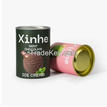 Aluminum foil cans food cylinder packaging boxes food grade foamed paper tube small sheet printed recyclable degradable