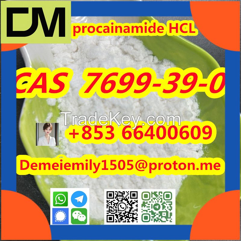 CAS 7699-39-0 procainamide hydrochloride from China Factory Supply Hot Selling High Purity High Quality Best Price safe delivery.