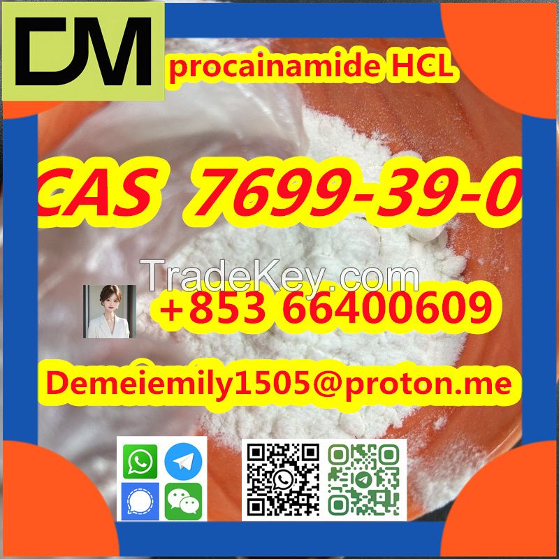 CAS 7699-39-0 procainamide hydrochloride from China Factory Supply Hot Selling High Purity High Quality Best Price safe delivery.