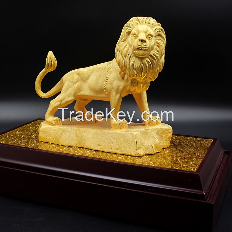 Velvet Sand Gold Crafts Mighty Lion