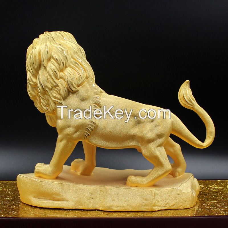 Velvet Sand Gold Crafts Mighty Lion