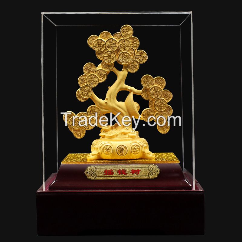 Velvet Sand Gold Crafts Money Tree