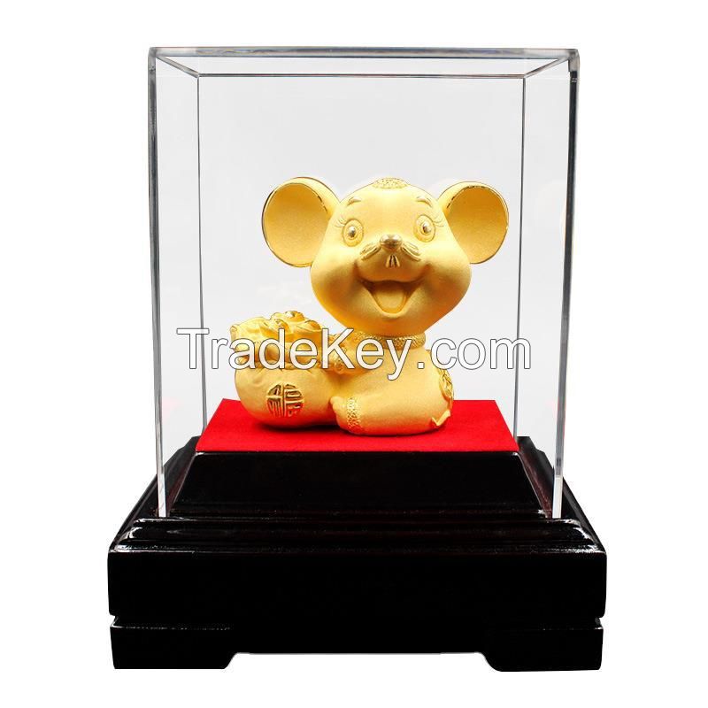 Velvet Sand Gold Crafts Golden Mouse