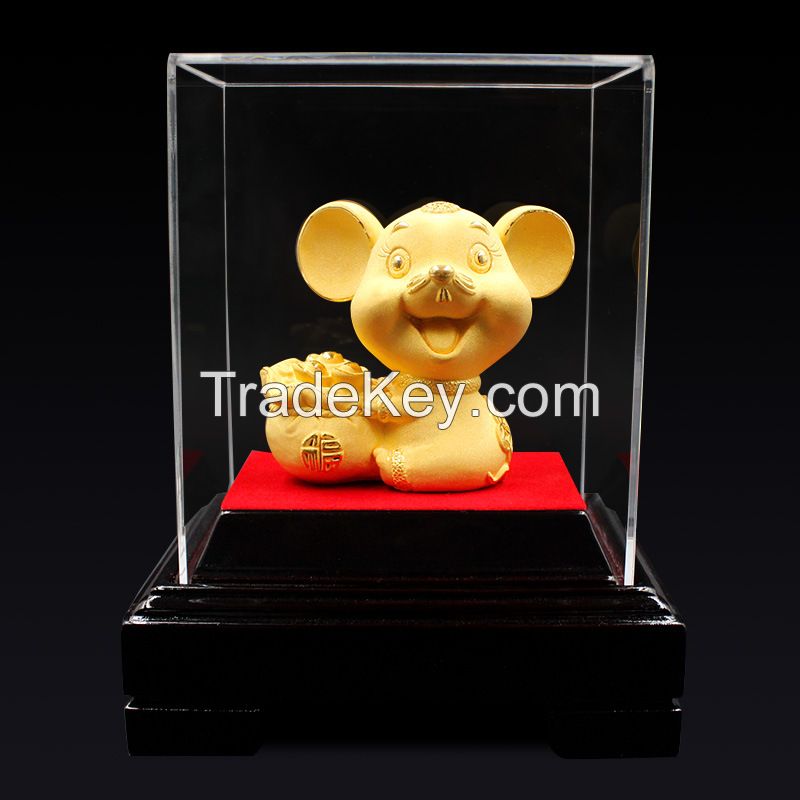 Velvet Sand Gold Crafts Golden Mouse